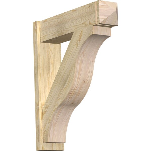 Ekena Millwork Funston Rough Sawn Arts and Crafts Outlooker, Douglas Fir, 8"W x 32"D x 36"H OUT08X32X36FST03RDF - main